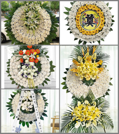 山东烟台蓬莱市北沟镇徐家集村花圈速递
